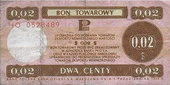 Środek płatniczy w Pewexie. Bon Towarowy.