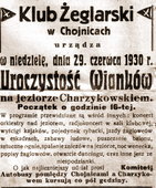 Klub żeglarski był organizatorem wielu imprez.