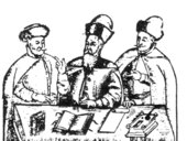 Rycina z XVI w. przedstawiająca sąd ziemski.  