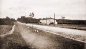 Miejscowość Gutowiec na trasie Chojnice - Czersk.