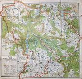 Przedwojenna mapa pow. chojnickiego.