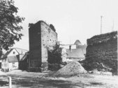 Ruiny murów obronnych. Ok 1905 r.