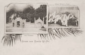 Widoczne wejście na cmentarz ewangelicki. Ok 1901 r.