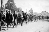 Chojnice. Kolumna polskich jenców. Wrzesień 1939.