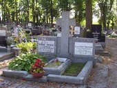 Grób A. Sobierajczyka na cm. parafialnym. Fot. (je)