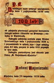 Zawiadomienie o jubileuszu Firmy.