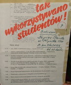 Ulotki wydawane przez Solidarność.