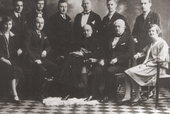 1929 r. Franciszek Gierszewski (drugi z prawej) wieloletni dyrygent chóru.