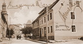 Również w tym budynku odbywały się seanse kinowe. Widok z ok. 1915 r.