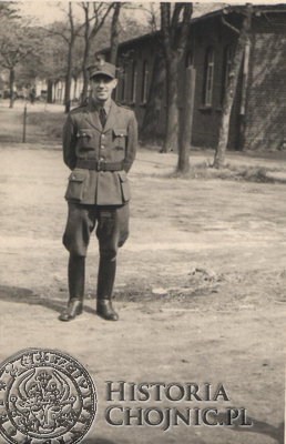 Franciszek Dończyk jako podoficer I BS w Chojnicach.